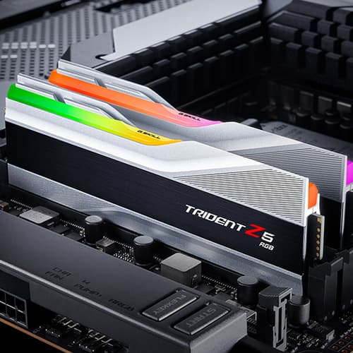 G.Skill Trident Z5 RGB 32GB (16GBx2) DDR5 5200MHz RAM (Metallic Silver)